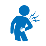 背中や肩が痛む